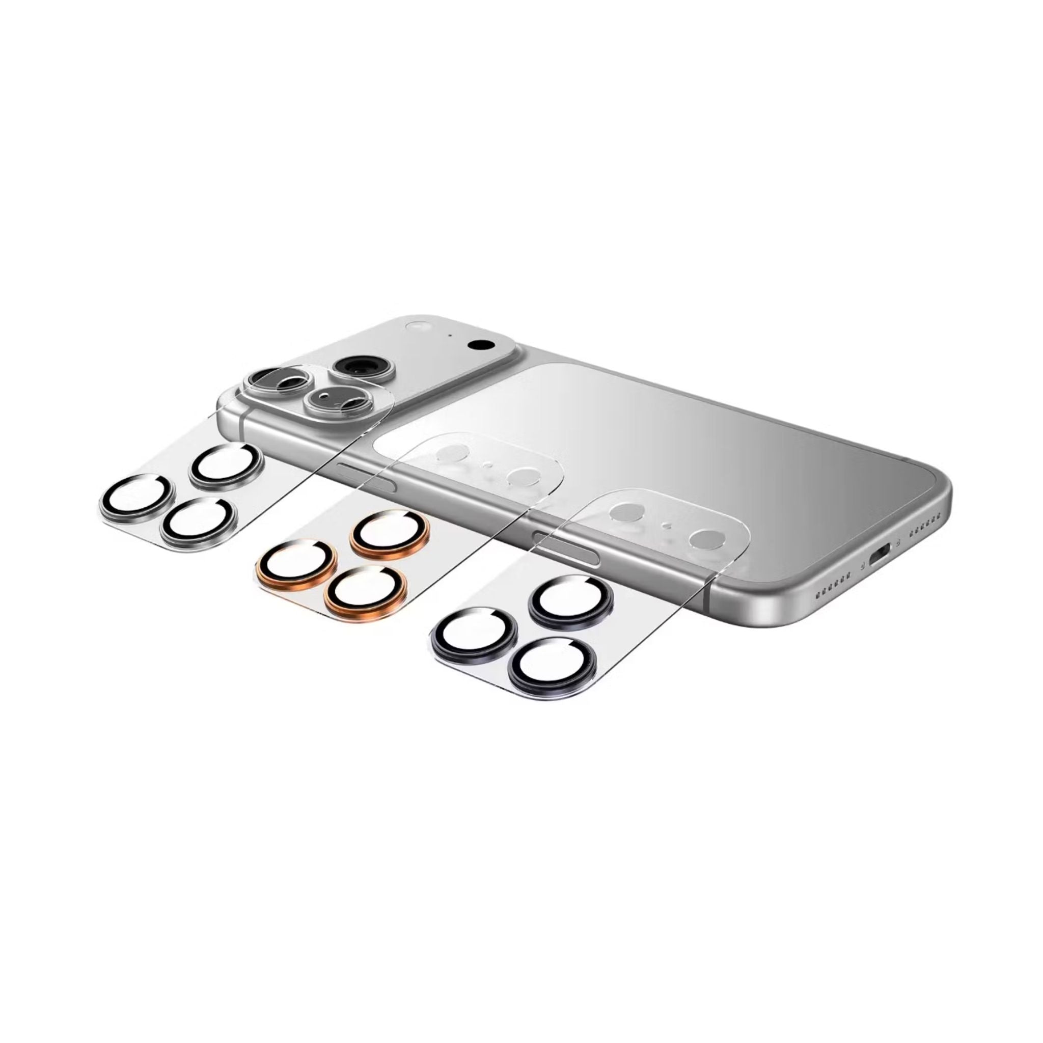Green Lion Kanzen Camera Lens for iPhone 17 Pro Max, 9H Hardness, Easy to Apply, Anti Fingerprint, Bubble Free, Full Coverage, Ultra Clear Shooting, Impact Resistant, Ultra-Thin Base - Silver