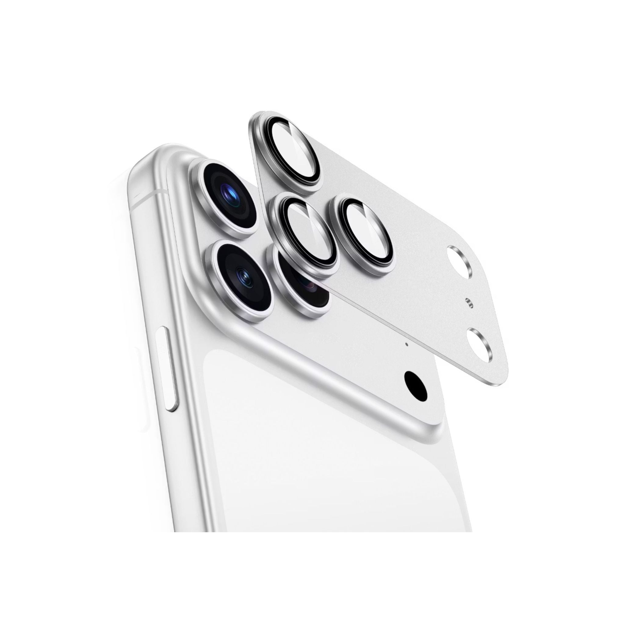 Green Lion Camera Lens Pro for iPhone 17 Pro, HD Clarity, Anti-Scratch, Anti-Fingerprint, Nano Absorption, Aluminum Lenses, Innovative Design, Easy Installation - Silver Titanium