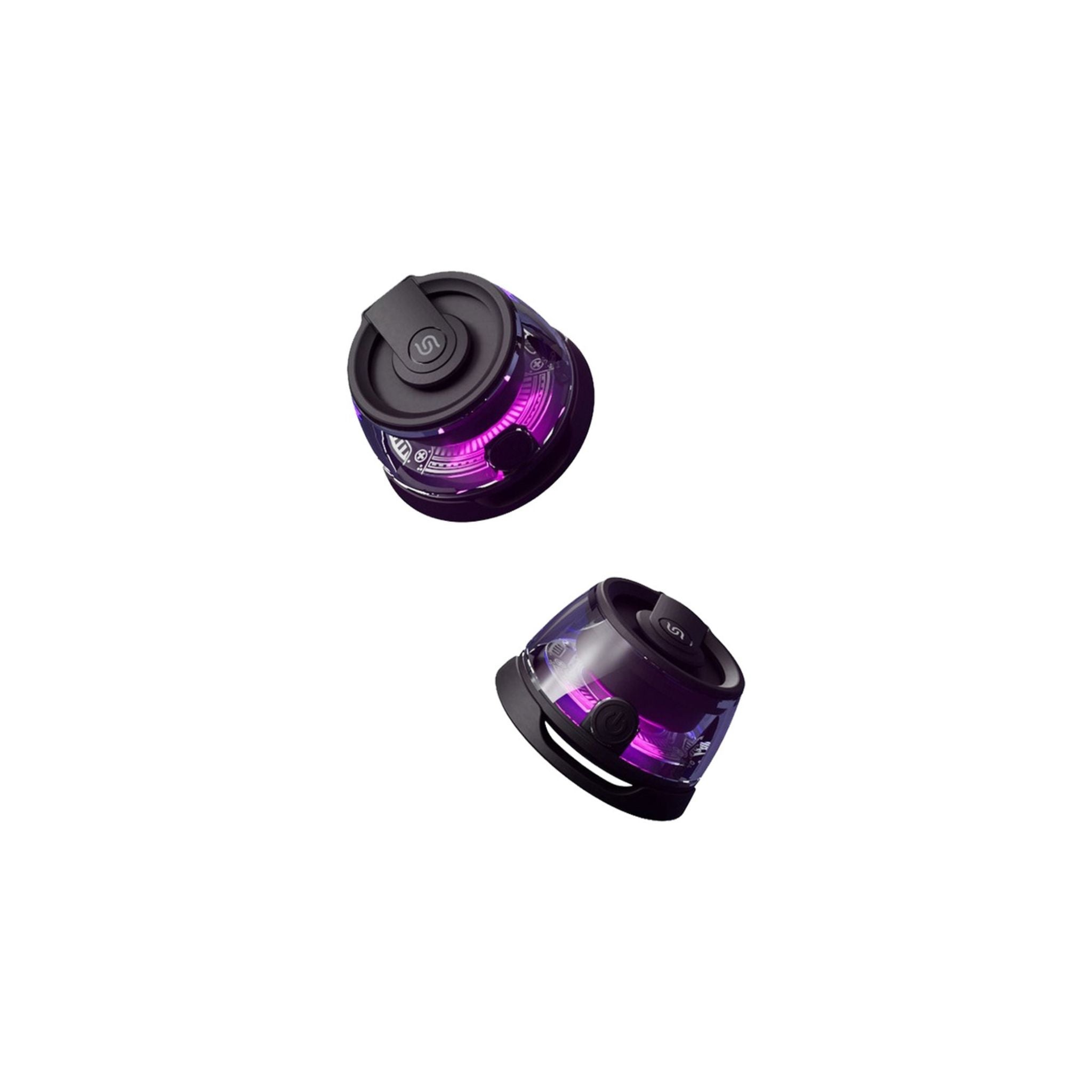Porodo Soundtec Charme Magnetic Speaker with RGB Lights, Up to 5 Hours Play Time, 40mm Driver Size, 3W Power Output, 10m Transmission Range, 400mAh Battery Capacity, Compact & Portable Design - Black