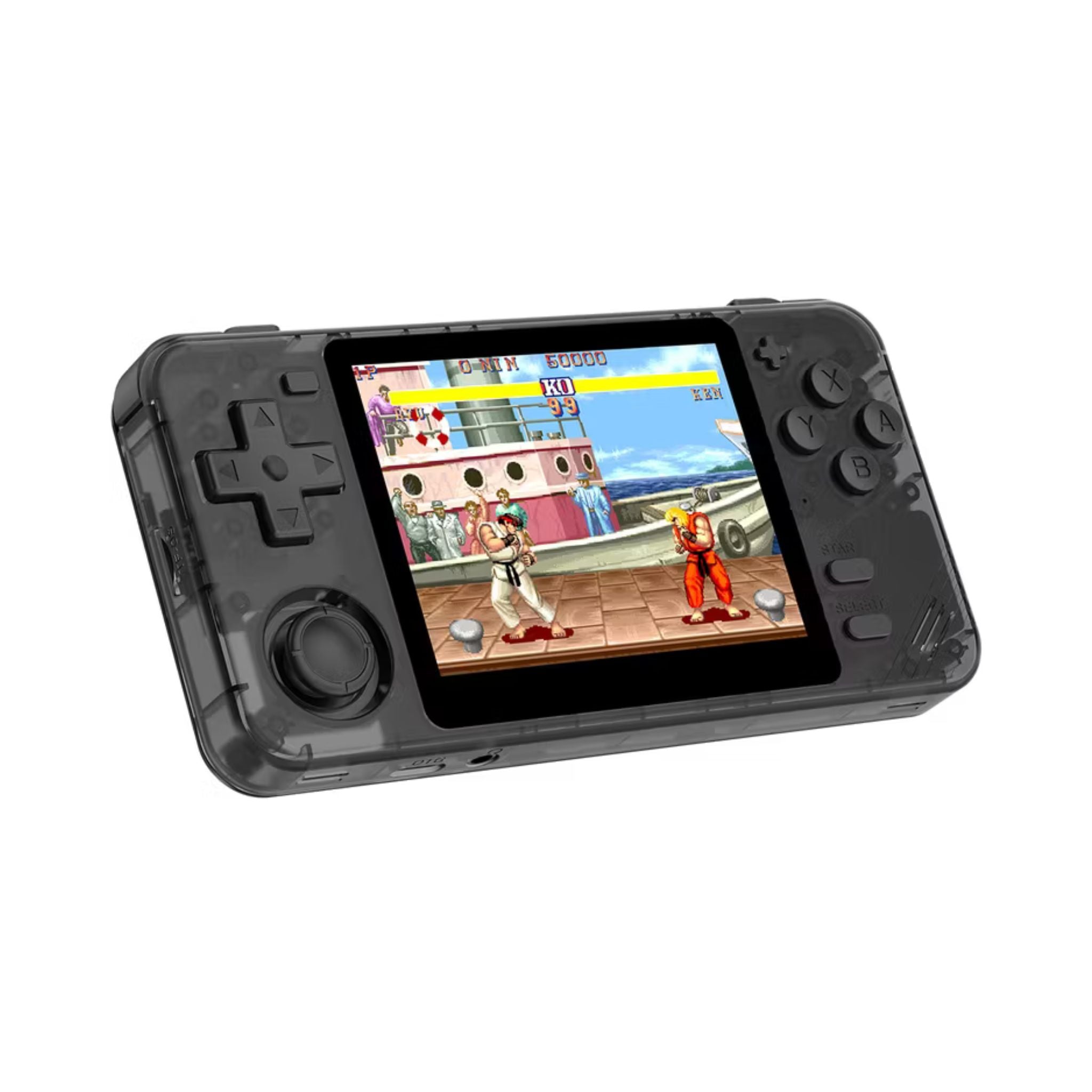 Porodo Gaming PDX640 Retro Arcade Game Console with 19 Emulators & 5000+ Built-in Games, 3.5" Screen Size, 60Hz Refresh Rate, Up to 8 Hours Playtime, Immersive Sound Play, Ergonomic Design, 2800mAh Battery Capacity - Gray