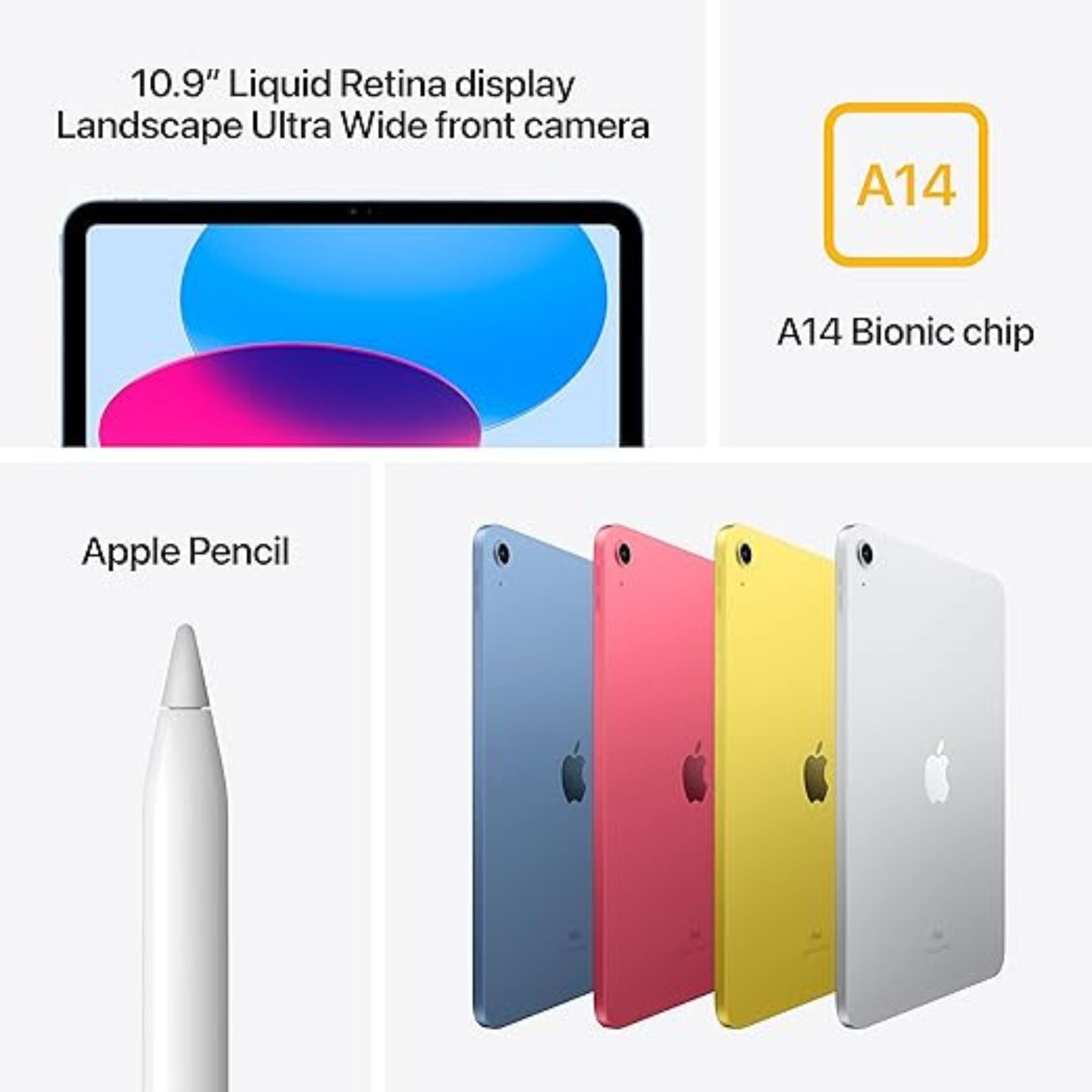 Apple 2022 10.9" iPad Wi-Fi 256GB – Yellow (10th Generation)