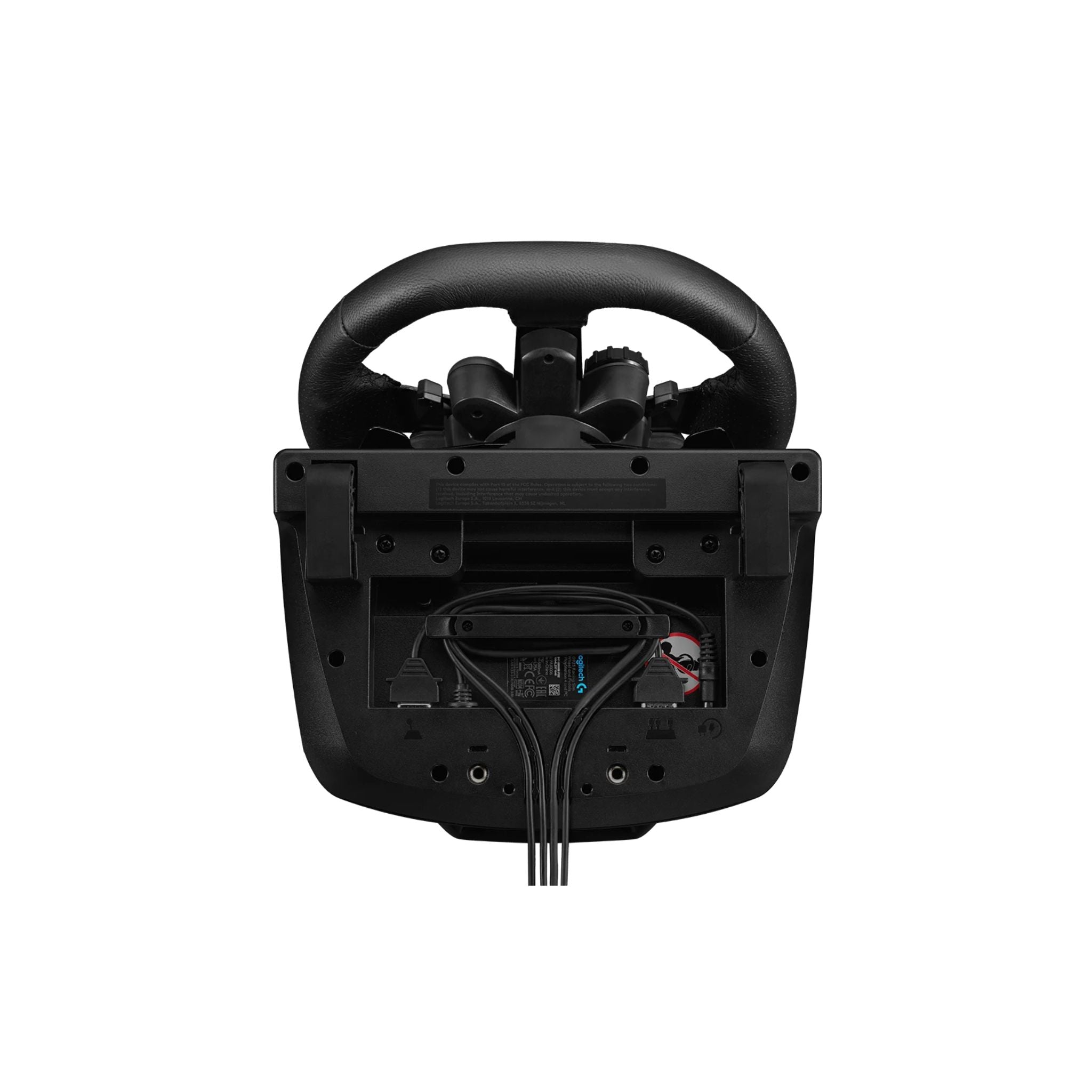Logitech G923 Racing Wheel and Pedals, TRUEFORCE up to 1000 Hz Force Feedback, Responsive Driving Design, Dual Clutch Launch Control, Genuine Leather Wheel Cover, for PS5, PS4, PC, Mac - Black