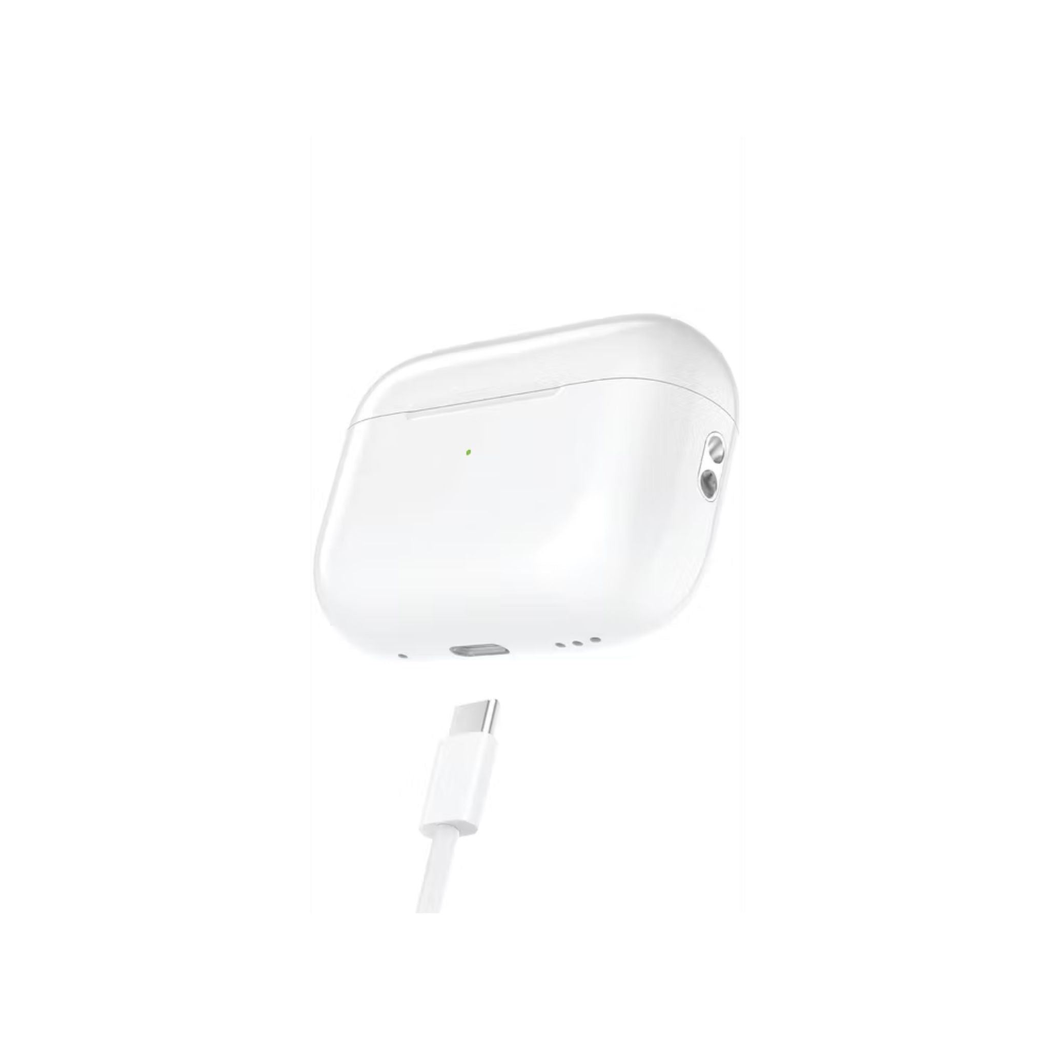 Green Lion Earbuds Pro 2 with Active Noise Cancellation, Built-in Microphone, High-Excursion Driver Speaker, Wireless Charging, 5 Hours Working Time - White