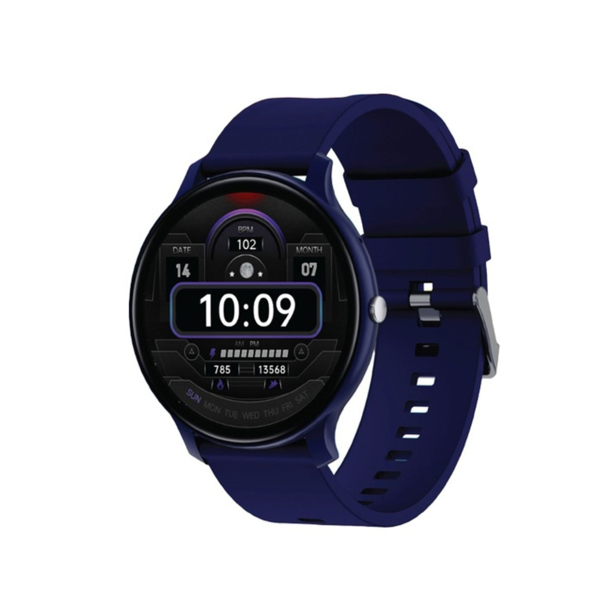 Green Lion GT-FIT Smart Watch with 1.45” Always-On Display, Bluetooth Calling, Heart Rate & Sleep Monitoring, Multiple Sports Modes, IP68 Waterproof, 5-7 Days Battery, Magnetic Charging – 22mm Strap
