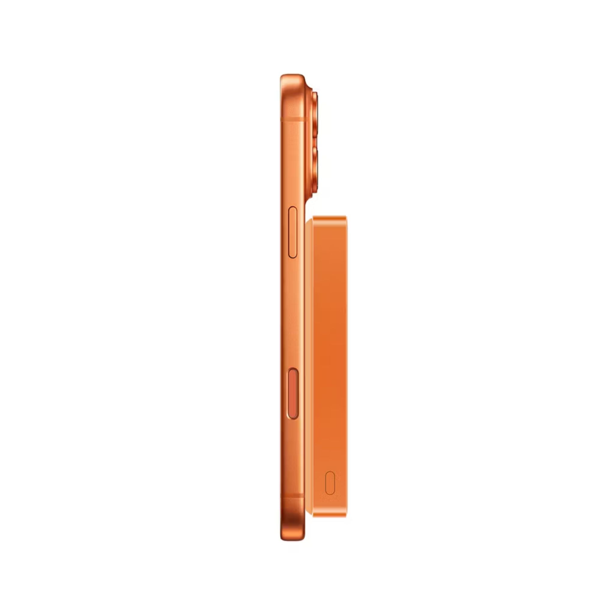 Powerology MagVolt 10000mAh Power Bank, 2.5W Watch Output, Up to 15W Phone Output, 20W Power Delivery, Ultra-Slim Design, Smart TFT Display, N54 MagSafe Compatible - Orange