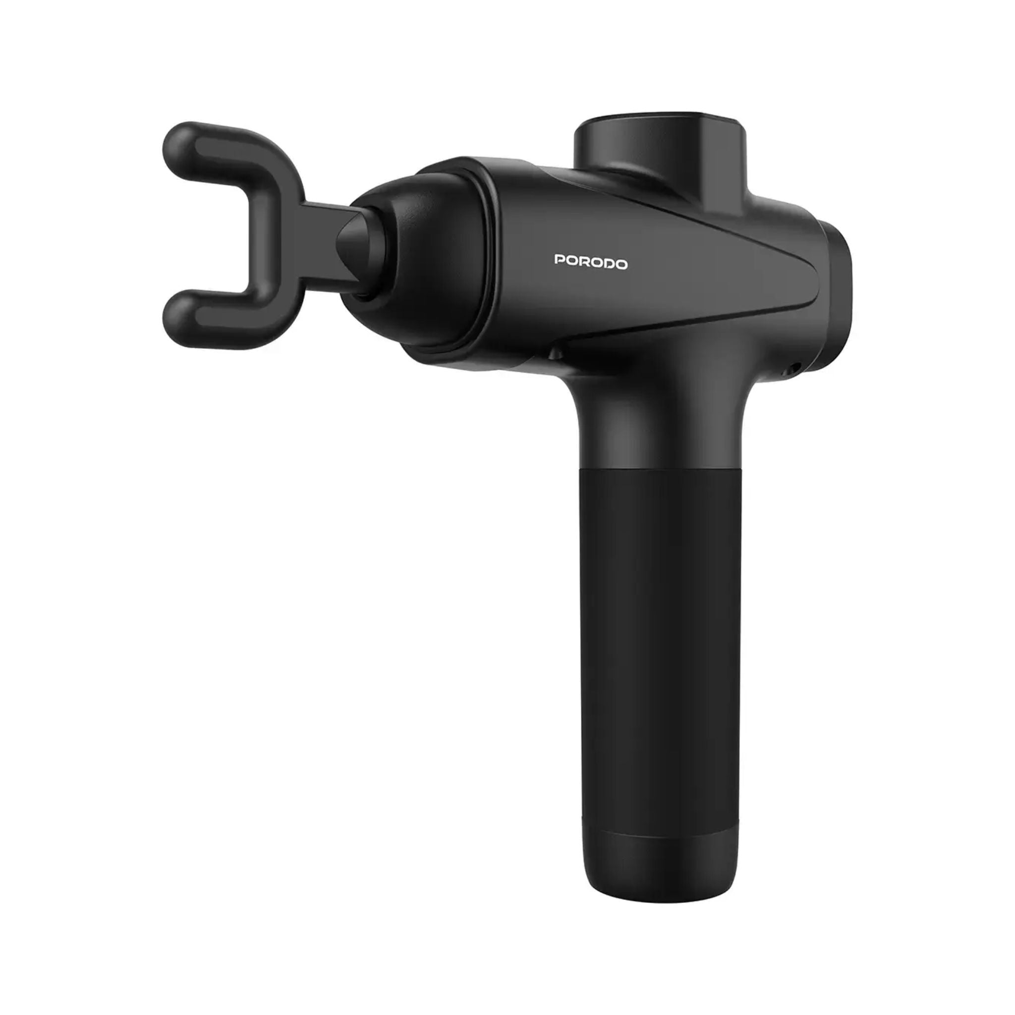 Porodo Multi-Head Deep Tissue Massage Gun with 6 Interchangeable Heads, 30 Speed Levels, LCD Touch Display, Type-C Fast Charging, 1500mAh Battery, Low Noise 55dB