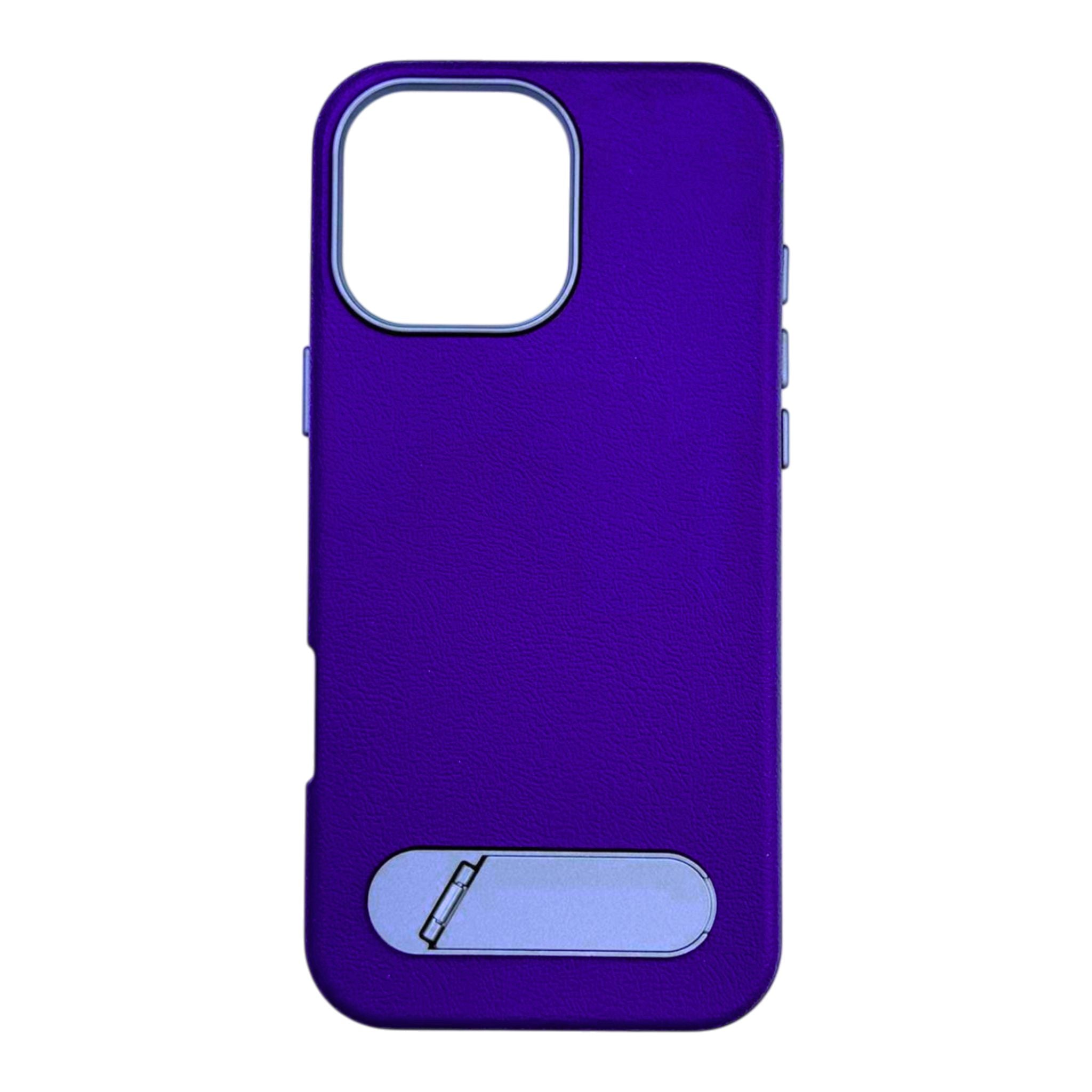 Maxora IPhone 16 Pro Max Leather Case with Kickstand