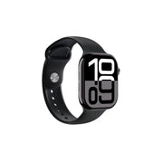 A black Green Lion Ultimate 10 46MM smart watch with a digital display showing the time.