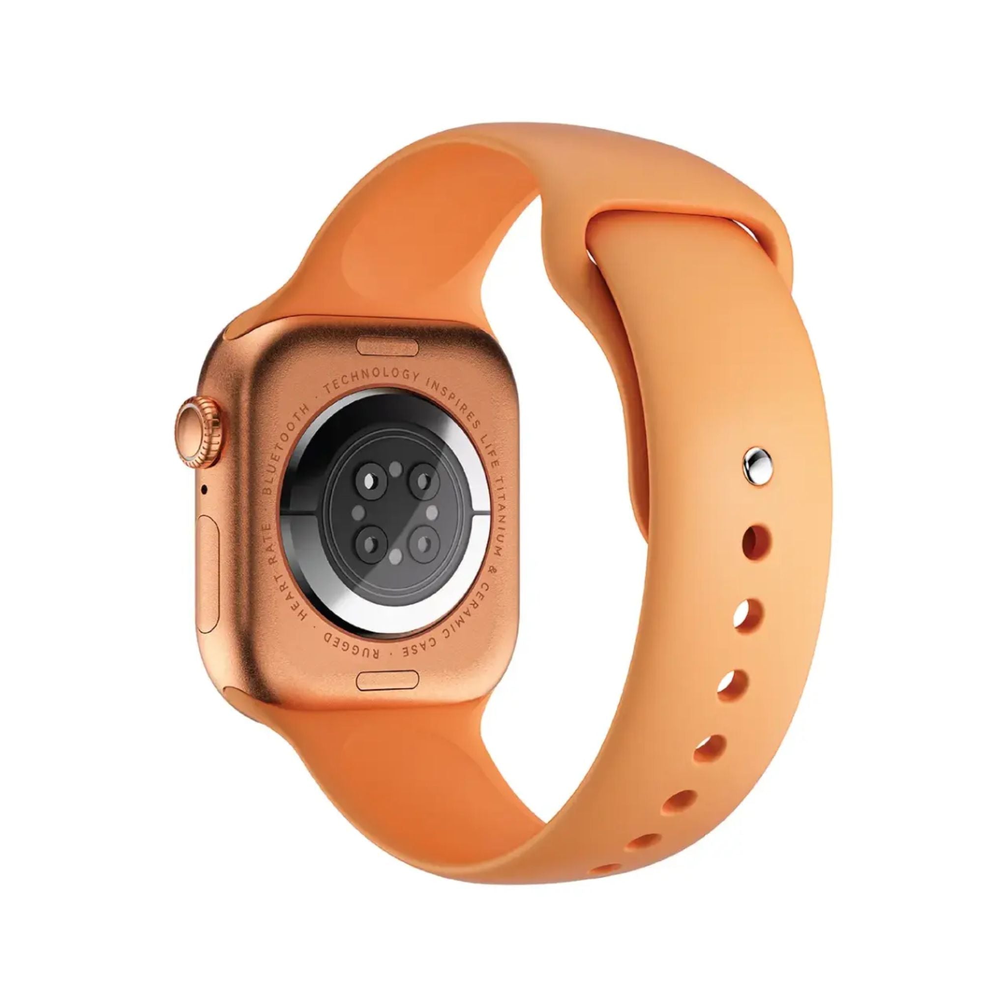 Green Lion Flex 46, 2.06'' IPS Smart Watch, Double Tap Function, WhatsApp Real-Time Reply, 10 Days Standby, Always-On Display, 3 Ai Assistants, Sports Mode, BT Call, Translation, Compass, Barometer, 250mAh Battery, IP54 Waterproof Smart Watch - Orange