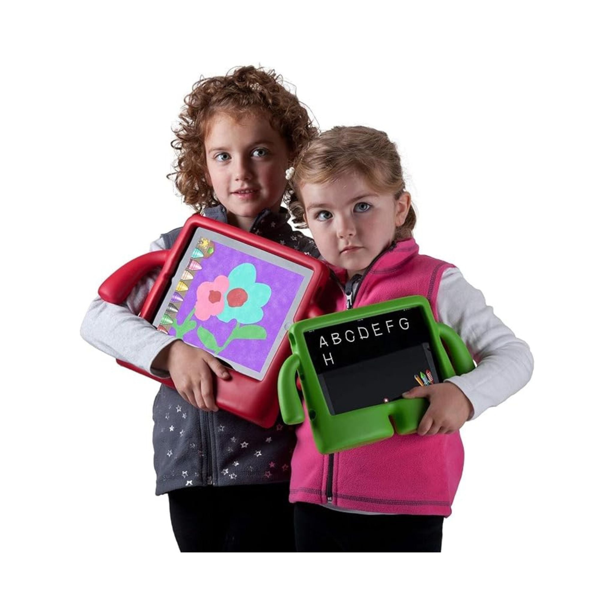 Kids Case Compatible with iPad 2/3/4 Case Shockproof Heavy Duty Cute Cover for Boys/Girls- Red