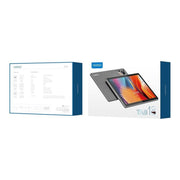 Oppo tablet and packaging on a white background