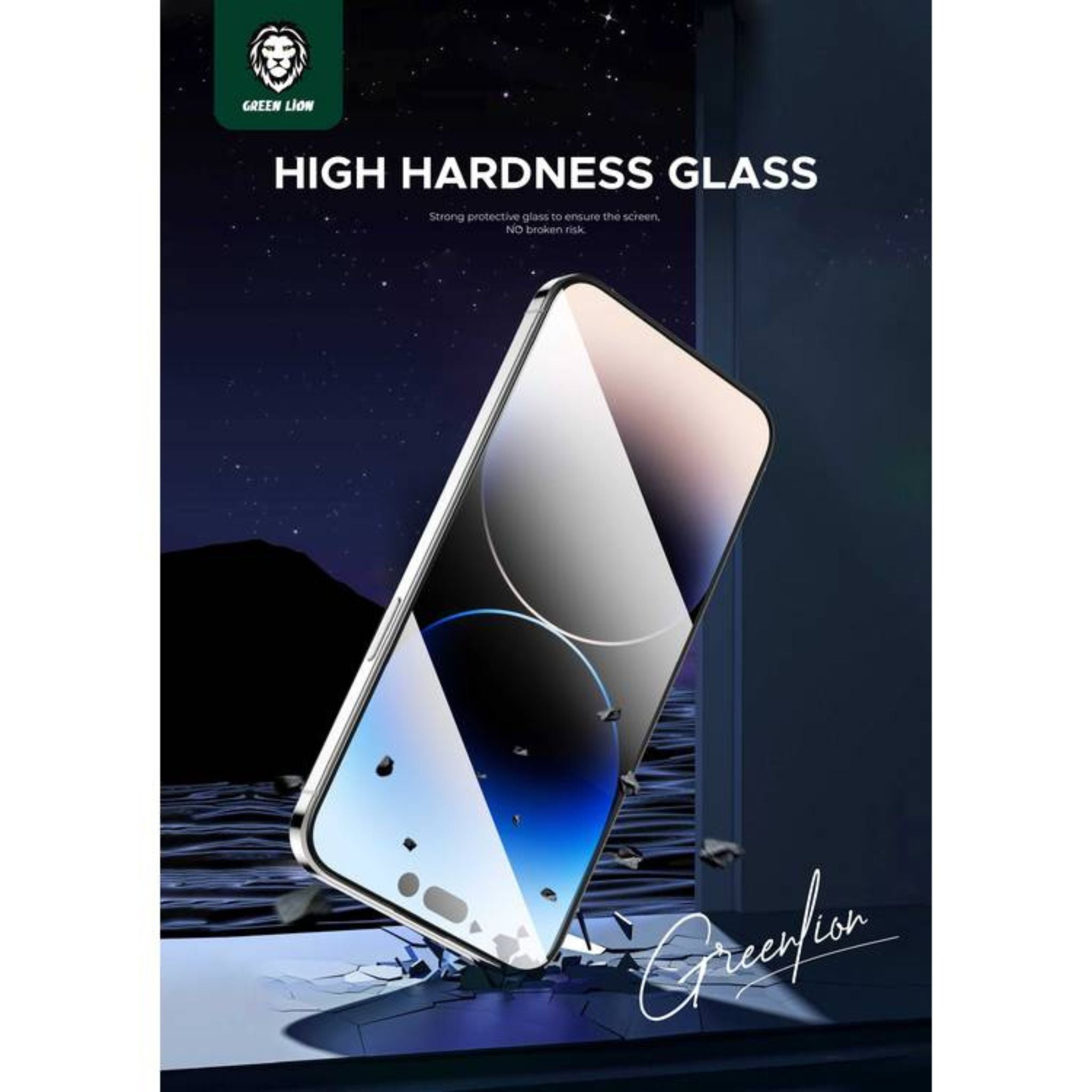 Green Lion 9H Steve HD Screen Protector for iPhone 15 Plus, Crystal Clear, Anti-Scratch & Anti-Fingerprint, Bubble Free, Grease Resistance - Clear