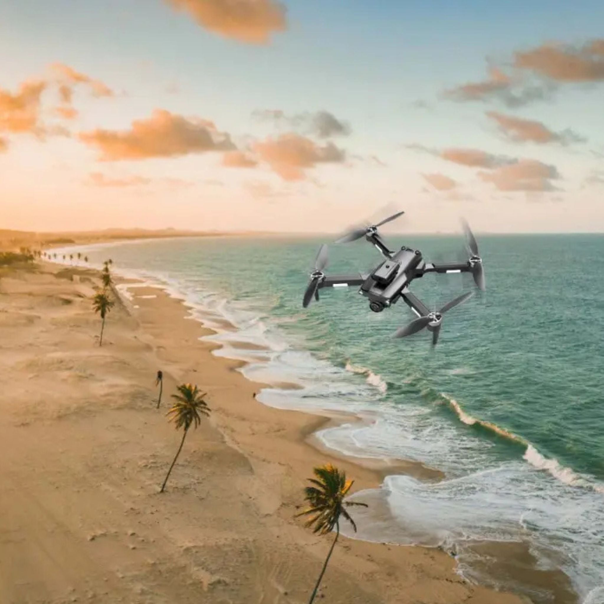 Porodo R/C  Folding Drone With Brushless Motor and Infrared Obstacle Avoidance,50M Height,7KM/H Max Speed Suitable for Kids & Adult,Fast-Charge Tech,Versatile & Compact,6-Axis Gyro Stabilizer,360˚ Flip- Black