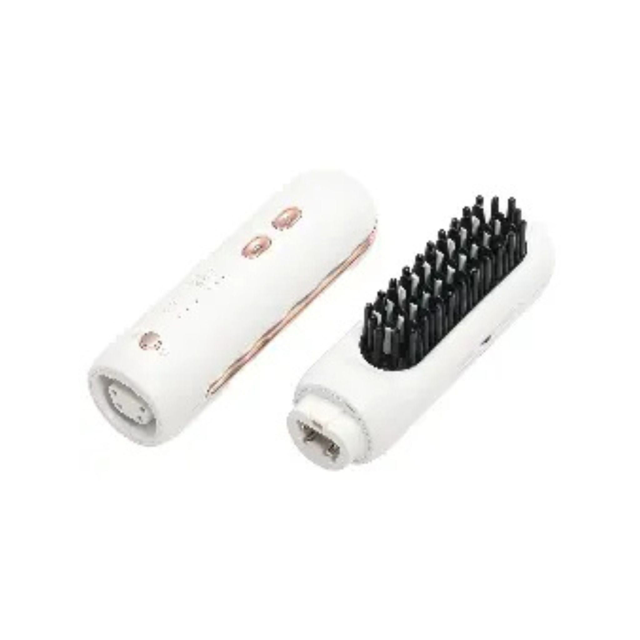 Porodo 3-in-1 Cordless Hair Styling Tool, Hair Straightener & Curling Iron with 3 Interchangeable Heads, USB-C Rechargeable, Adjustable Heat Settings, Quick Heat-Up, Travel-Friendly Hair Styler- White