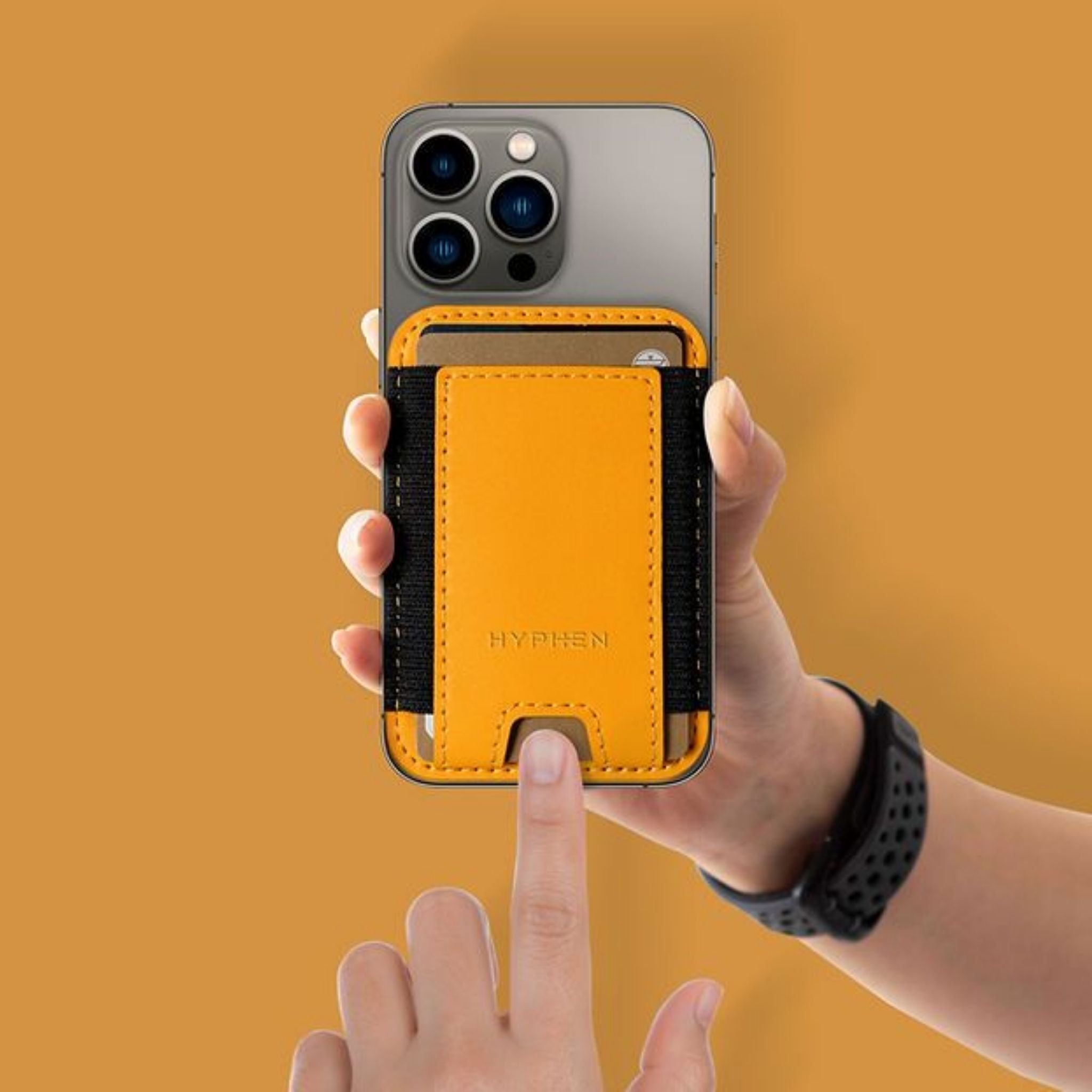 Hyphen Daytona Wallet with Easy Access Pocket - Orange