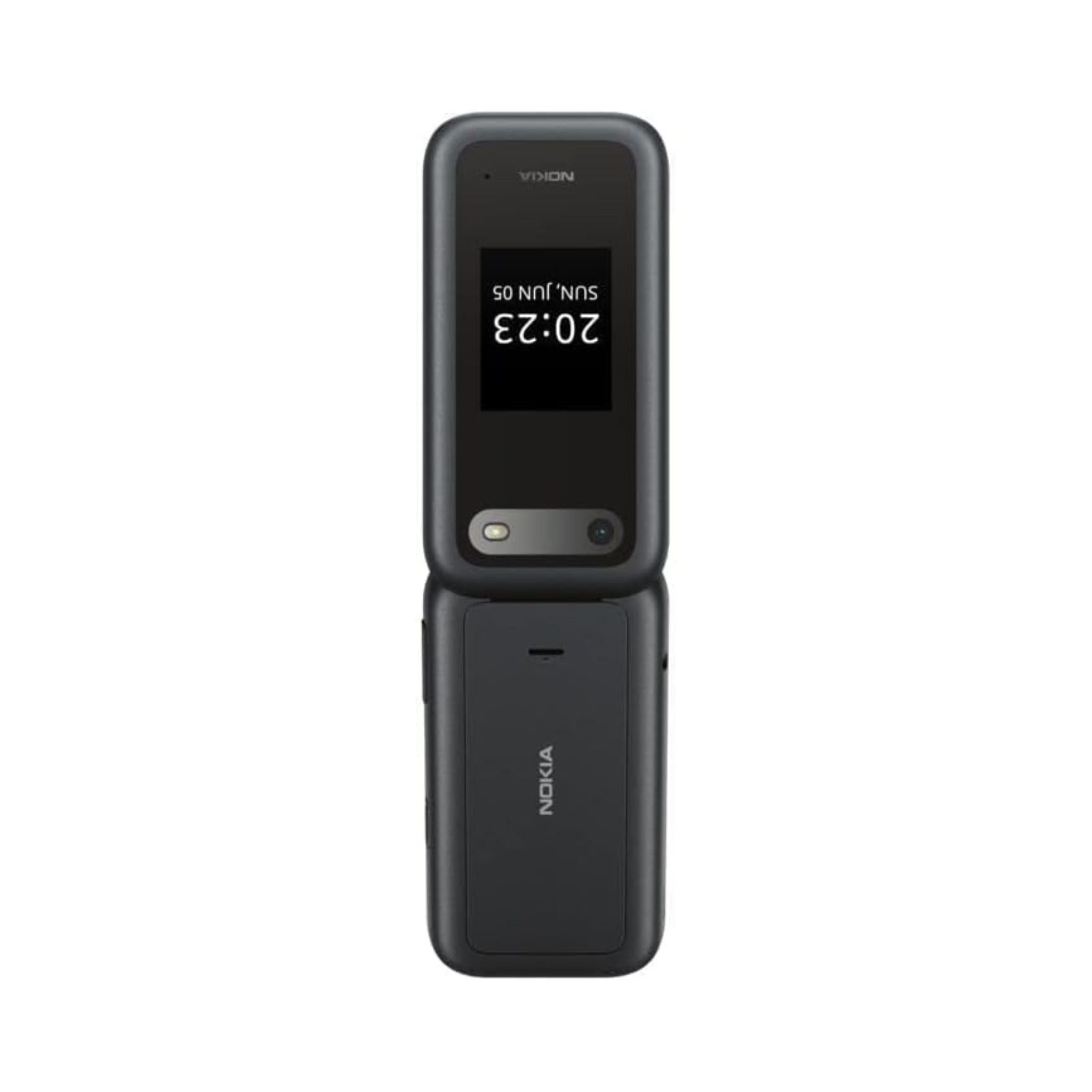 Nokia 2660 Flip 4G, 2.8 inch screen, Dual SIM Feature Phone Black- Middle East Version