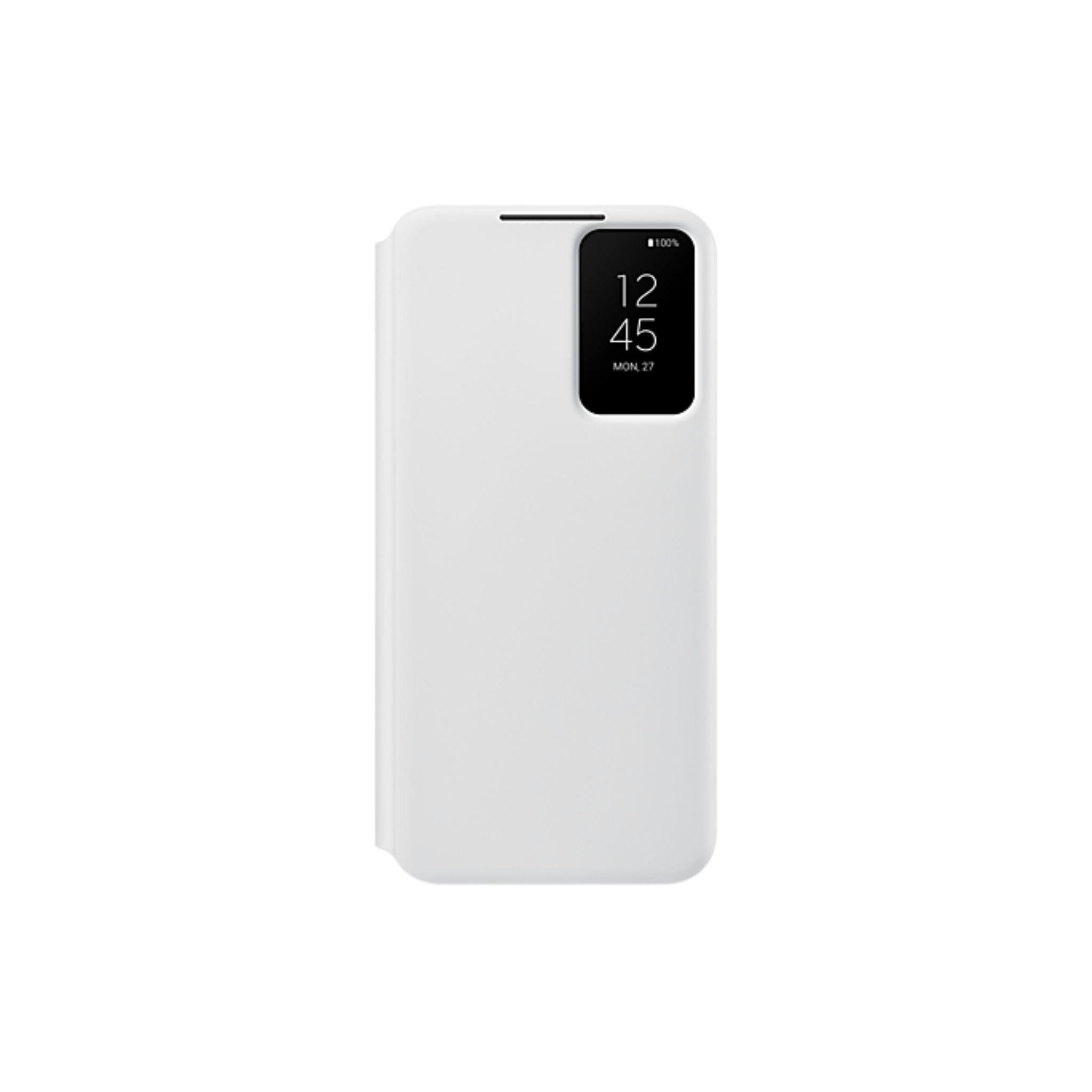 White phone case with a screen on a white background