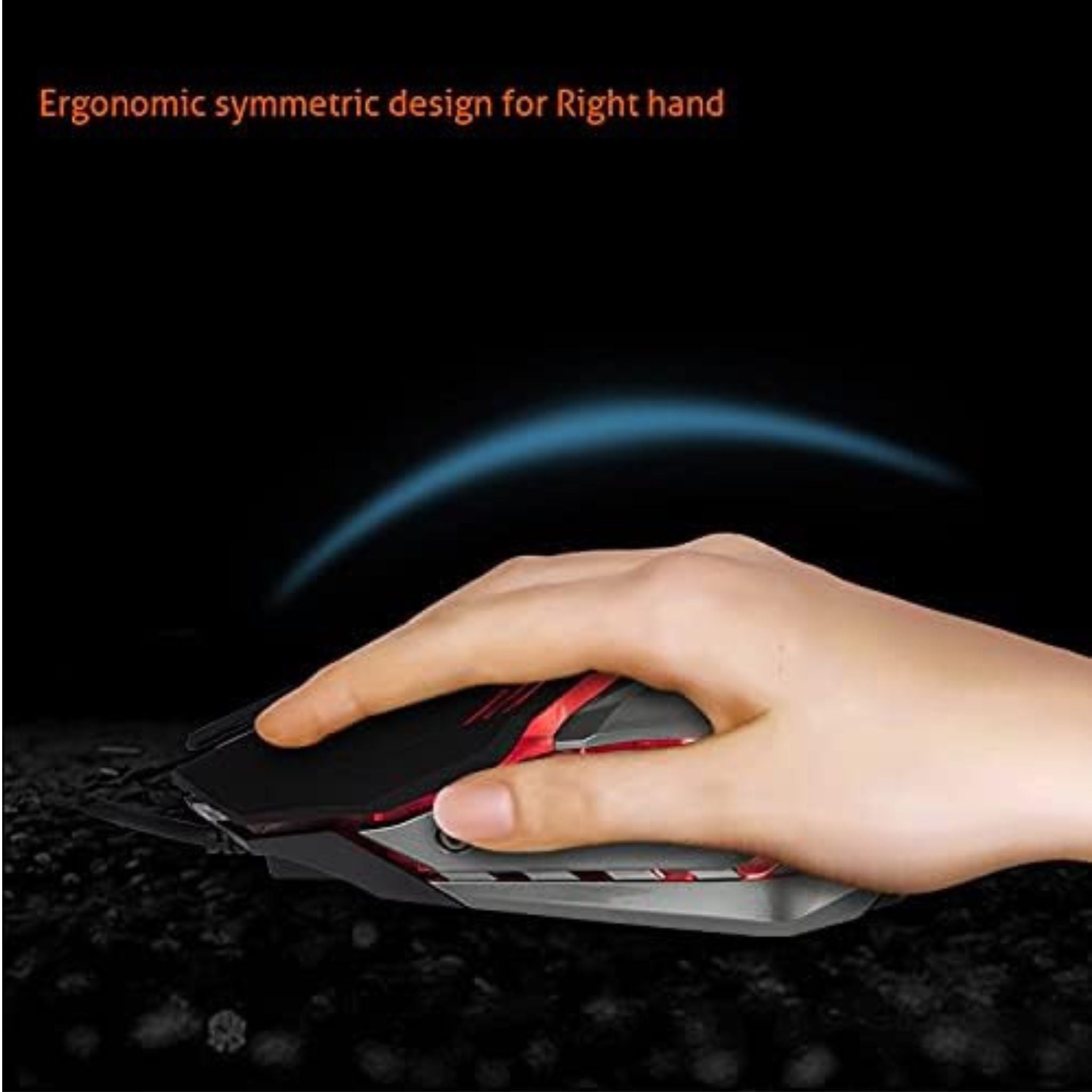 Meetion Breathing LED Backlit Gaming Mouse Black
