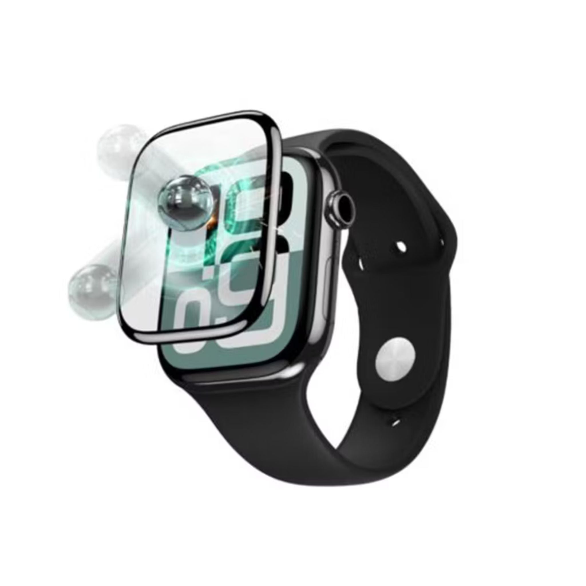 Green Lion 3D UltraFlex Screen Protector for Apple Watch Series 10, 42mm, Anti-Scratch, Easy Installation, Sensitive Touch, 360° Protection, HD Clarity, Anti-Fingerprint - Clear