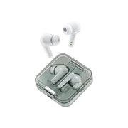 Porodo Soundtec Vibe Wireless Earbuds with Omnidirectional Microphone, Up to 9 Hours Playtime, Type-C Charging Port, Bluetooth Version 5.3, 10m Transmission Range, Immersive Audio, Voice Assistant, Stereo Sound - White