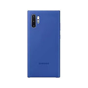 Blue Samsung phone case on a white background