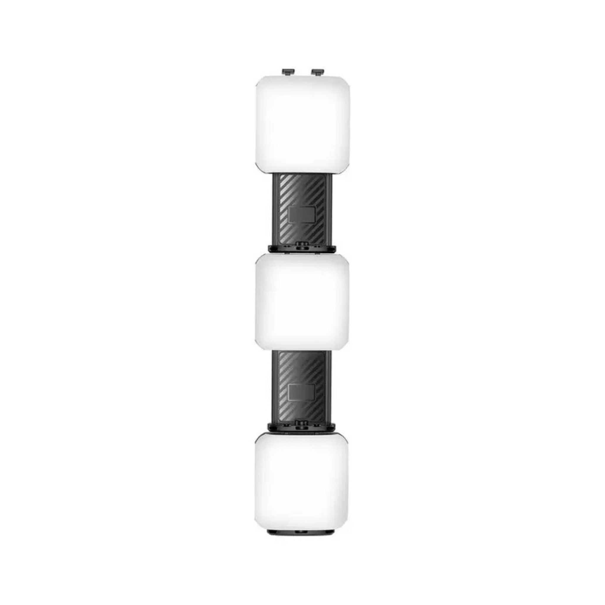Porodo Lifestyle Clip-On Fill Light with 3 Color Temperatures, 1000mAh Battery Capacity, Up to 24 Hours Working Time, 3 RGB Lights, Wide Compatibility, 4W Power - Black
