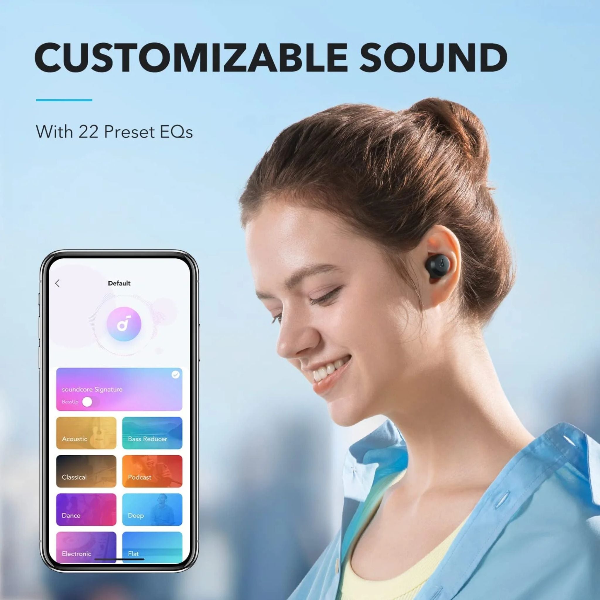Anker A20i Bluetooth 5.3, App, Customized Sound, 28H Long Playtime, Water-Resistant