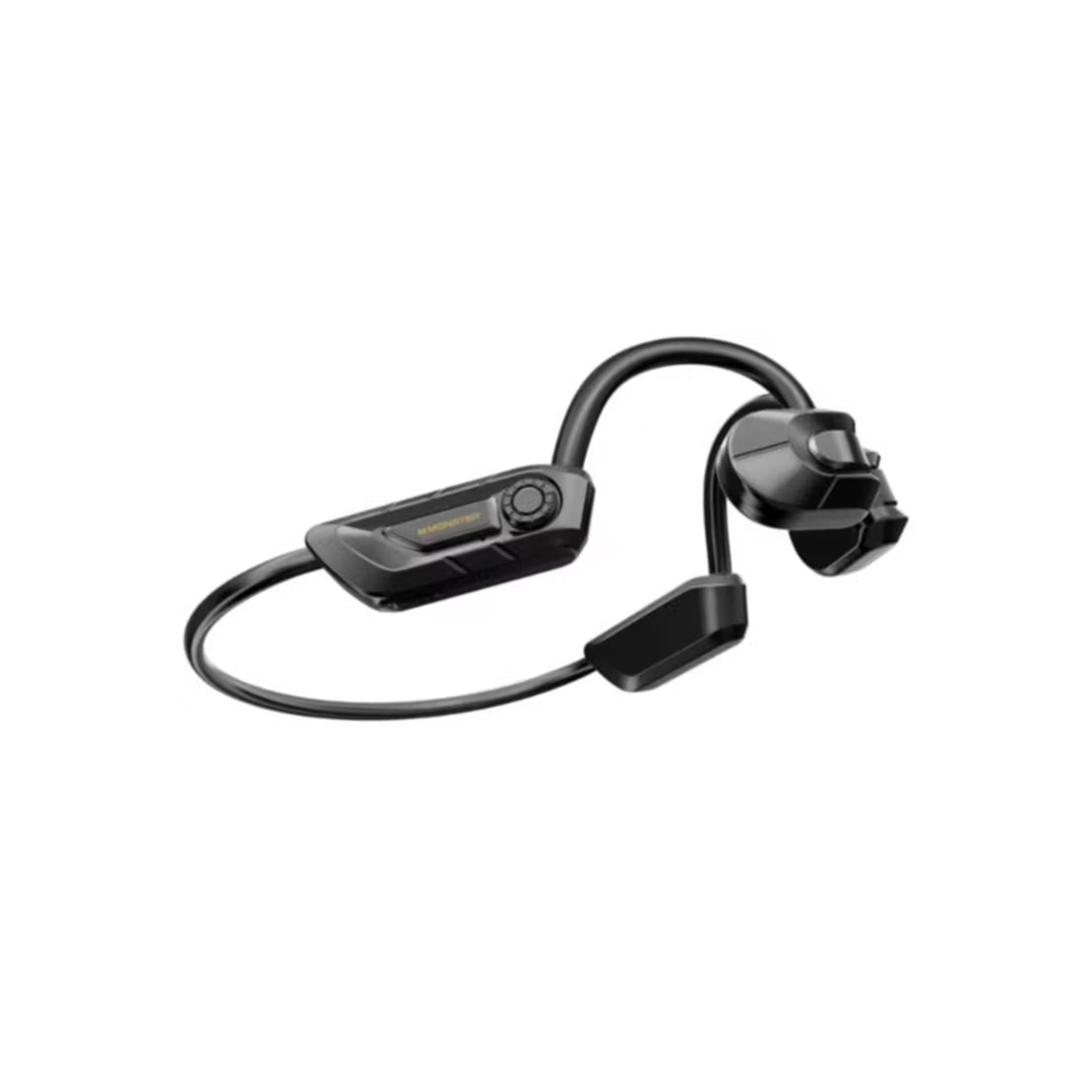 Monster Open Ear BC200 Bone Conduction Headphones, Build-in Microphone, Type-C Charging Port, Up to 8 Hours Battery Life - Black