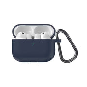 Green Lion Berlin Series Silicone Case for AirPods Pro 3 with Portable Metal Carabiner, 360° Full Protection, Seamless Fit, Skin-Friendly Touch, One-Piece Design, Anti-Scratch, Shockproof - Blue