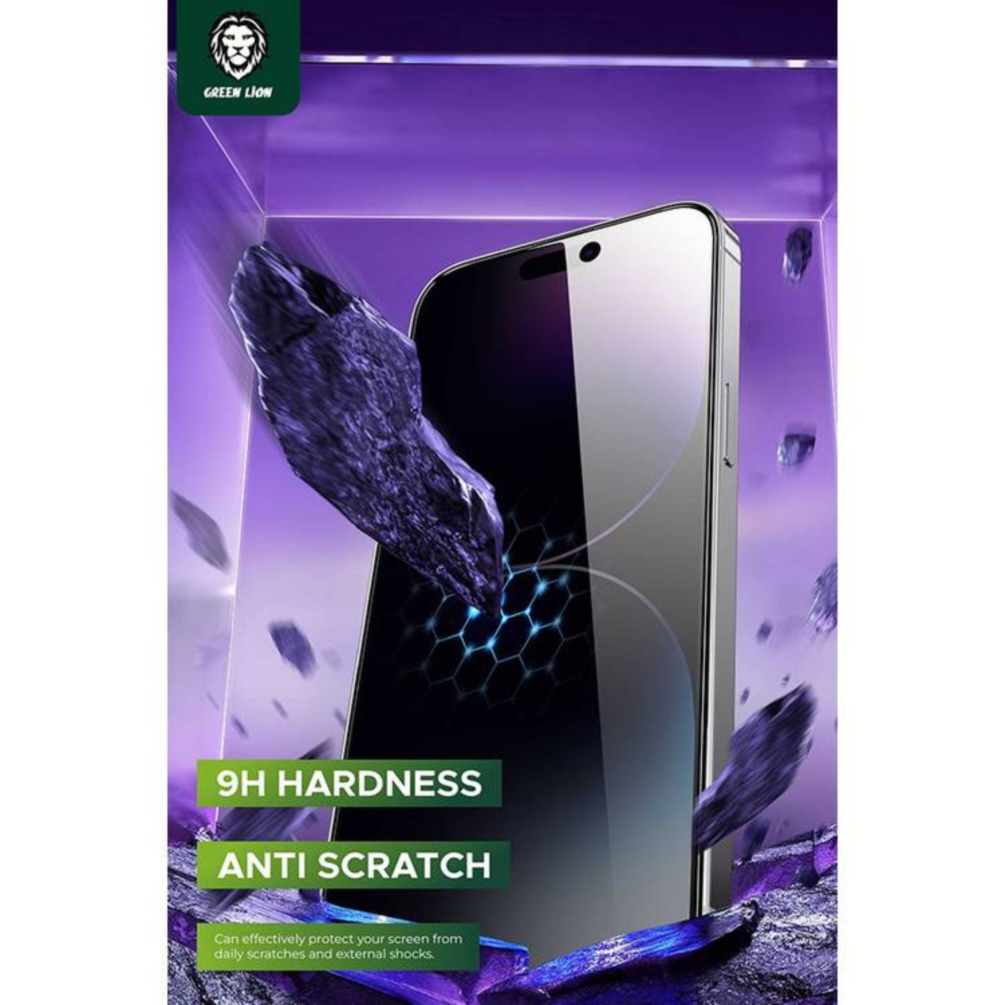 Green Lion 9H Steve Privacy Screen Protector for iPhone 15 Pro, Anti-Peeping for Side View Blocking, Anti-Fingerprint & Anti-Scratch, Grease Resistance, Bubble-Free Installation - Black