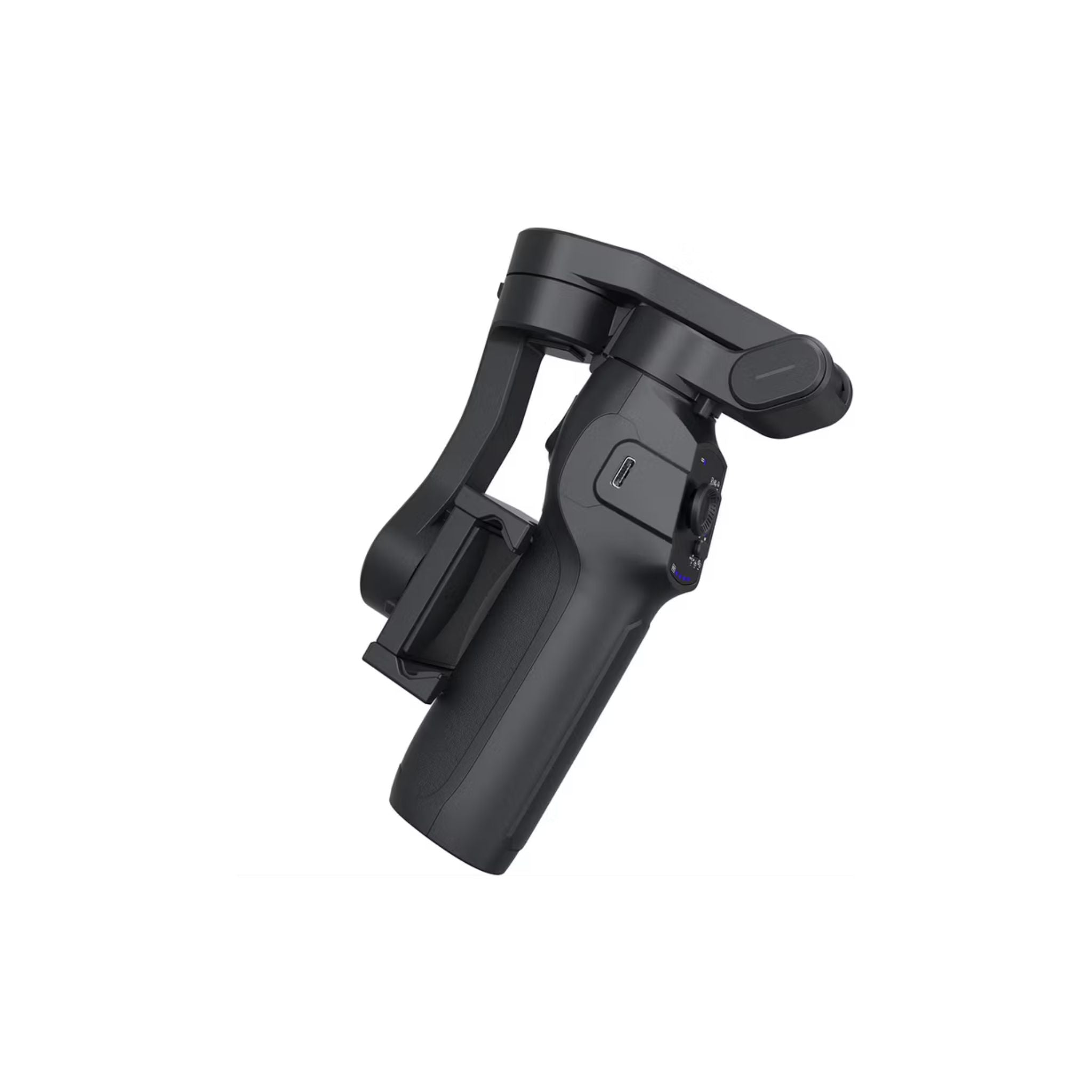 Porodo 3-Axis Gimbal with Stabilizer Magnetic Fill Light, Smart Live Tracking, Long Battery Life, One-Key Angle Switch, 780 Minutes Working Time - Black