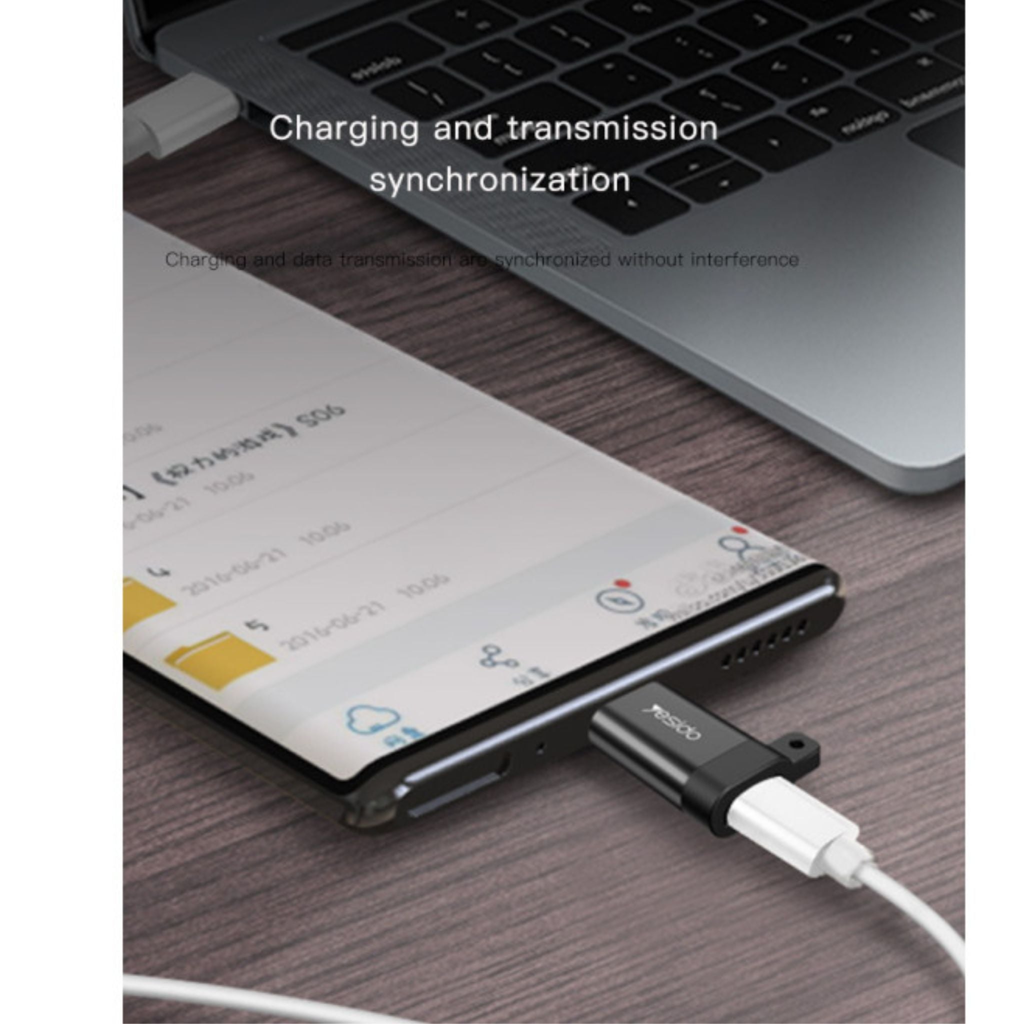 GS04 Micro To Type-C Easy To Carry Intimate Lanyard Design Mini OTG Adapter Charging Transmission