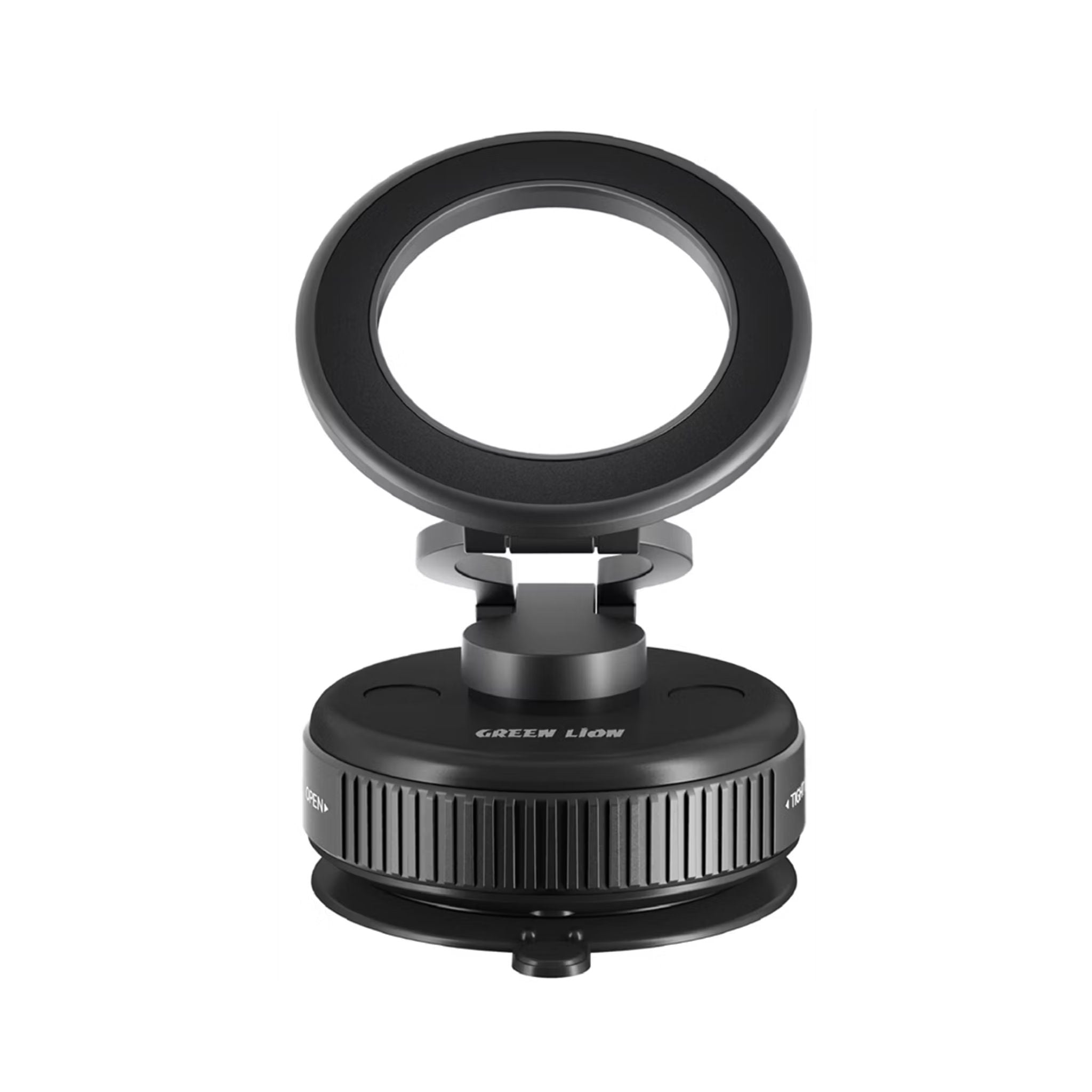 Green Lion GX-40 MagSafe Suction Phone Holder with Strong Suction Cup, MagSafe Compatible, Foldable & Rotatable, 360° Rotation, 1kg Adsorption Force, Vacuum Adsorption - Black
